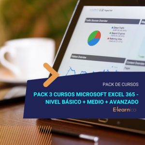 Pack 3 Cursos Microsoft Excel 365 - Nivel Básico + Medio + Avanzado